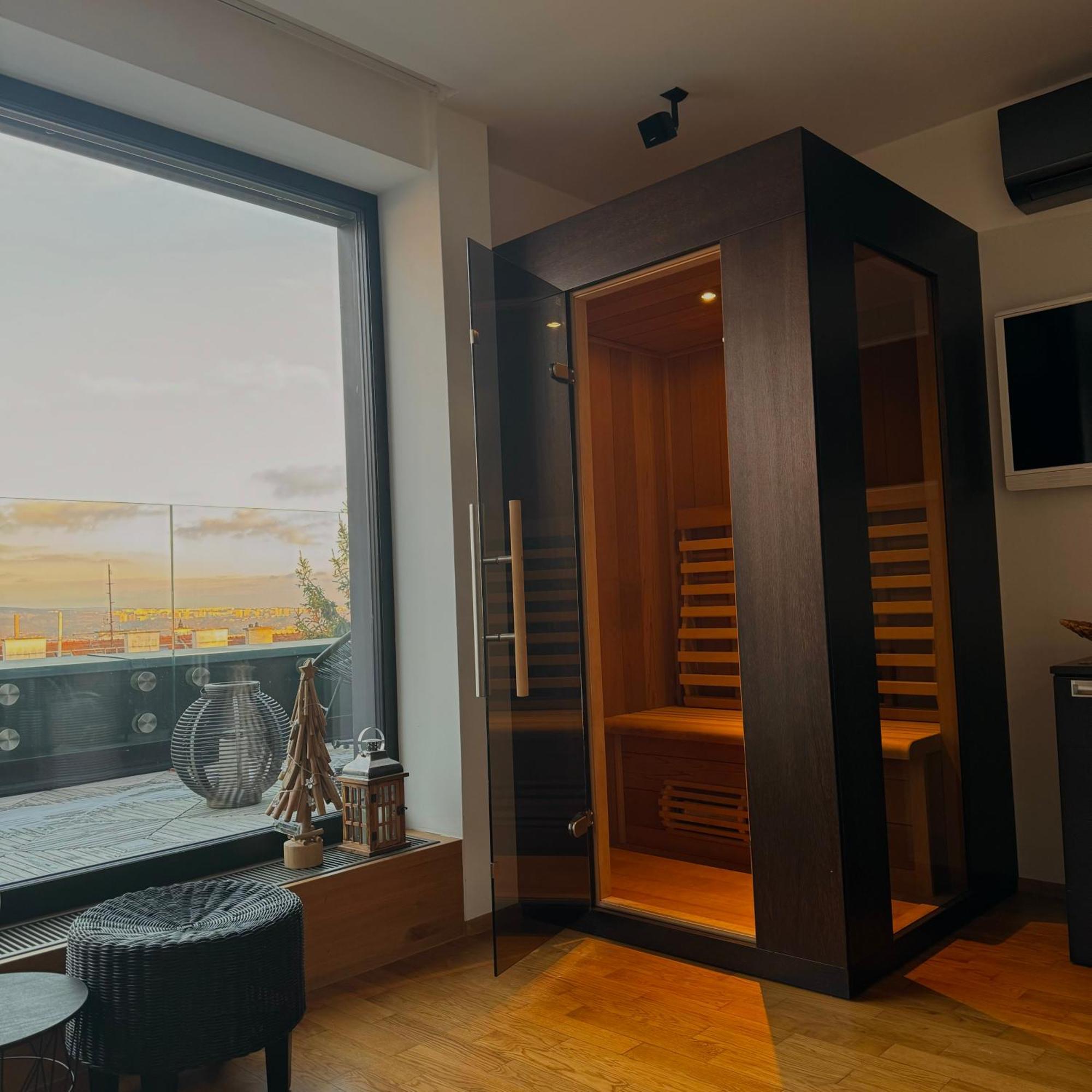 Apartman Se Saunou A Terasou S Vyhledem Na Brünn Exterior foto