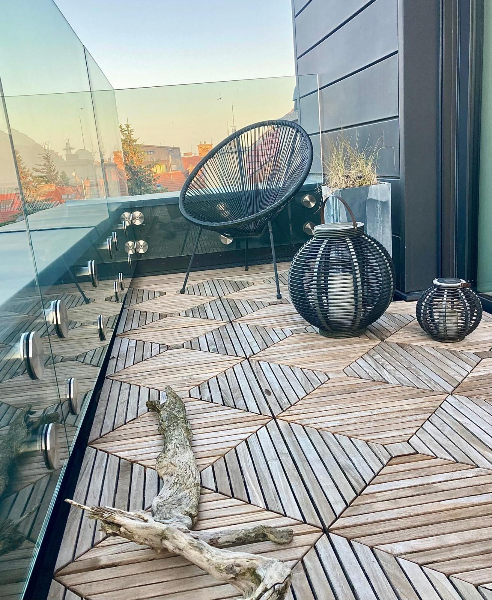 Apartman Se Saunou A Terasou S Vyhledem Na Brünn Exterior foto