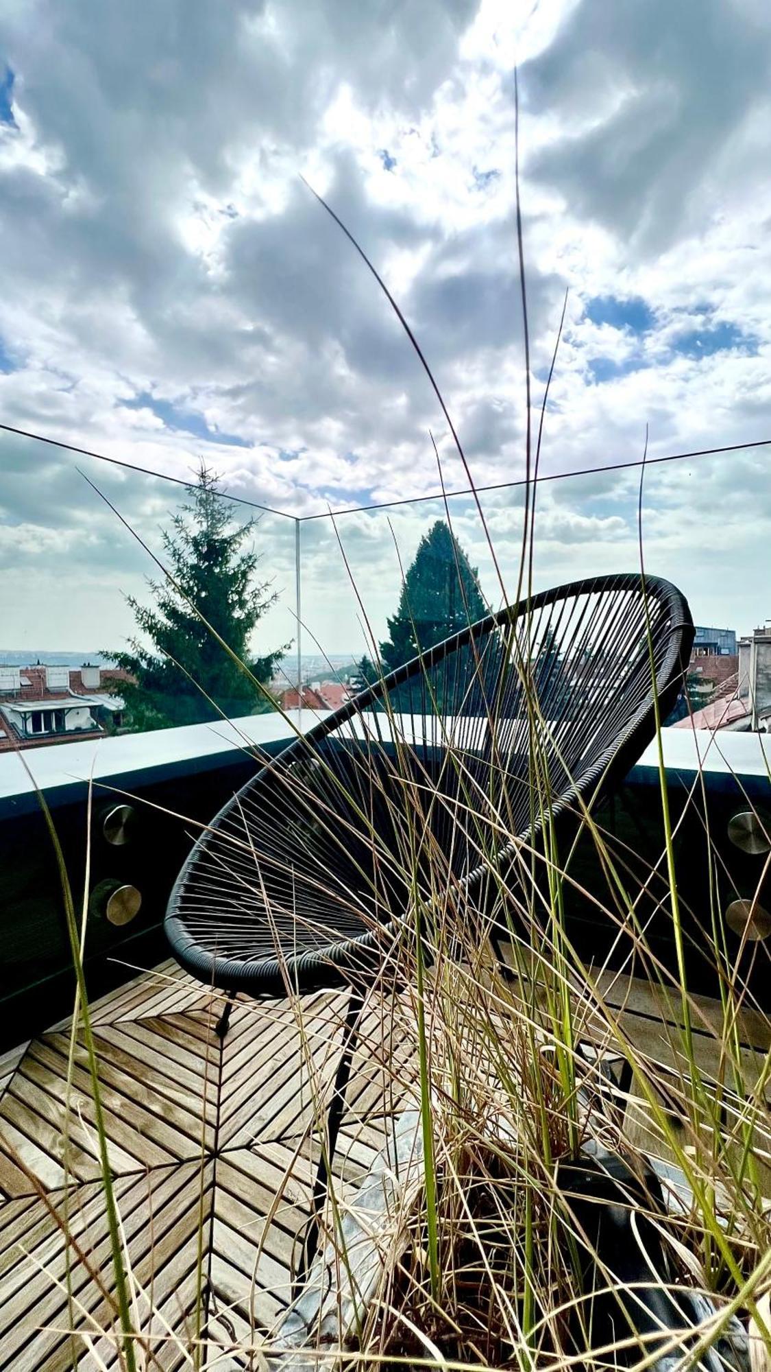 Apartman Se Saunou A Terasou S Vyhledem Na Brünn Exterior foto